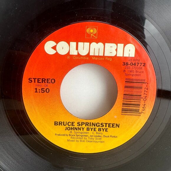 Bruce Springsteen – I'm On Fire Columbia Vinyl, 7" 45 RPM Single Promo 1985 - Picture 5 of 5